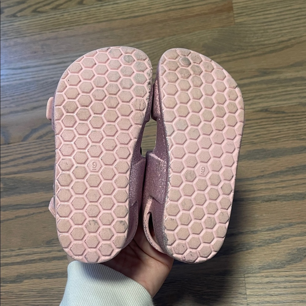 Cat & Jack Unicorn Sandals - glitter Pink sandals - Picture 11 of 11